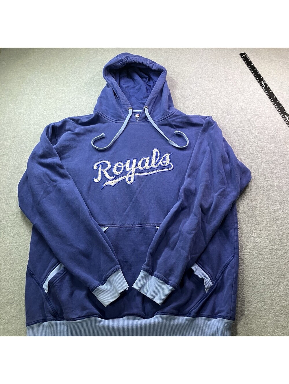 KC Royals MLB Blue/Light Blue Pullover Hoodie XLT